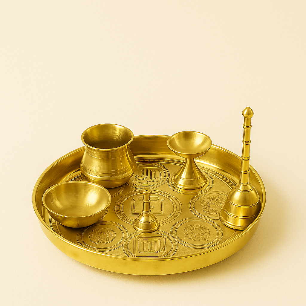 Brass Pooja Thali